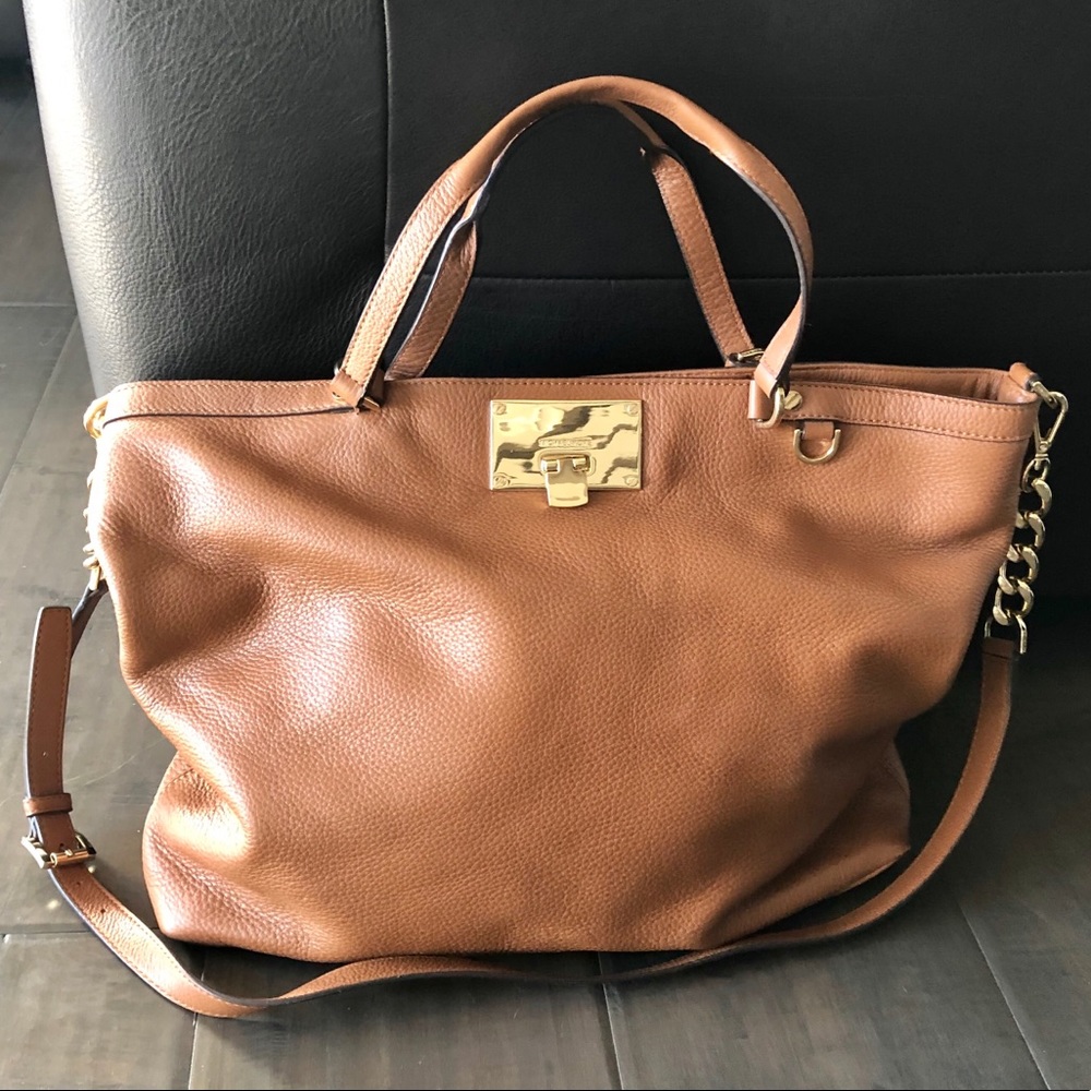 Beautiful camel colored Michael Kors bag